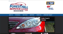 Desktop Screenshot of foresthillservicecenter.com